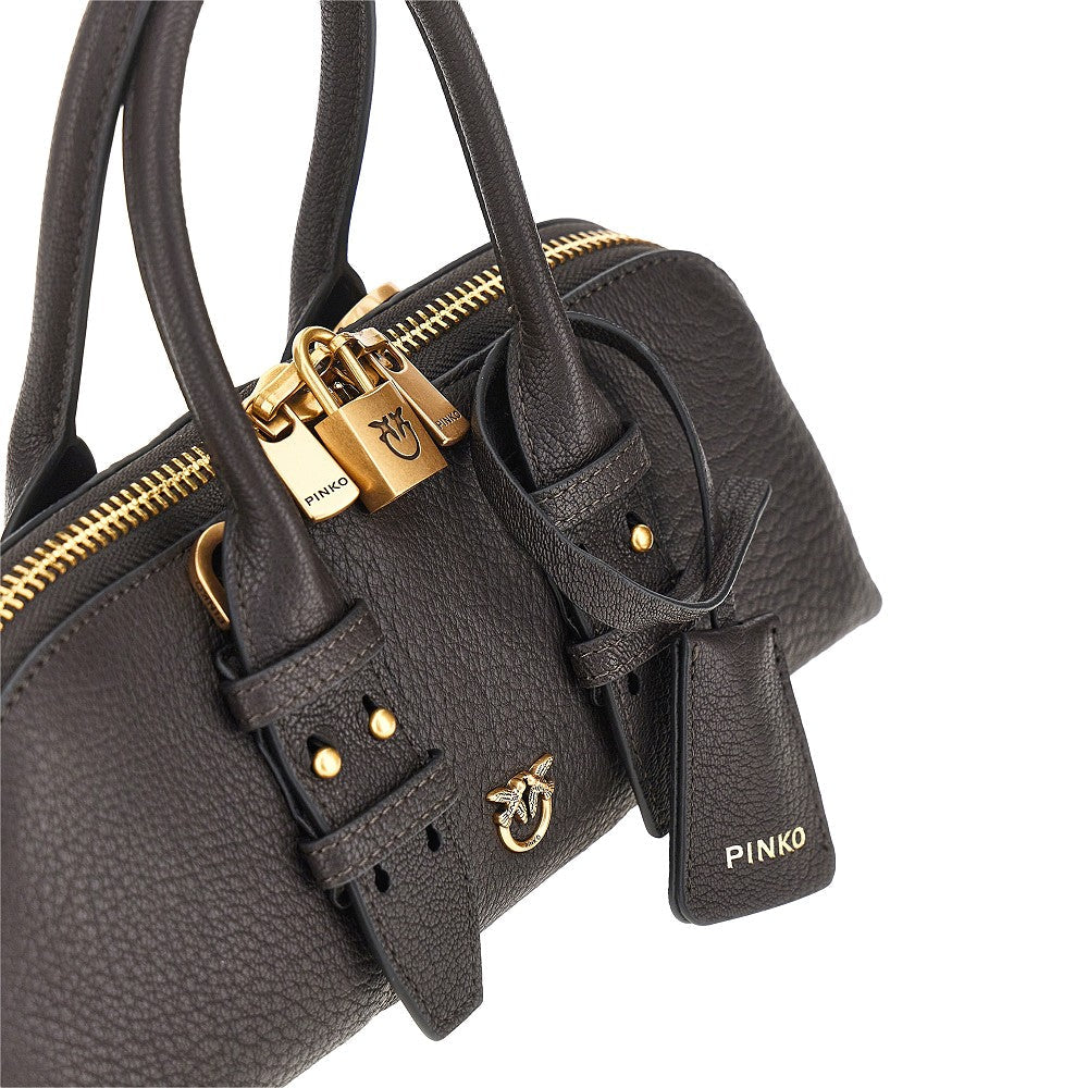 grained leather small escape bag bag