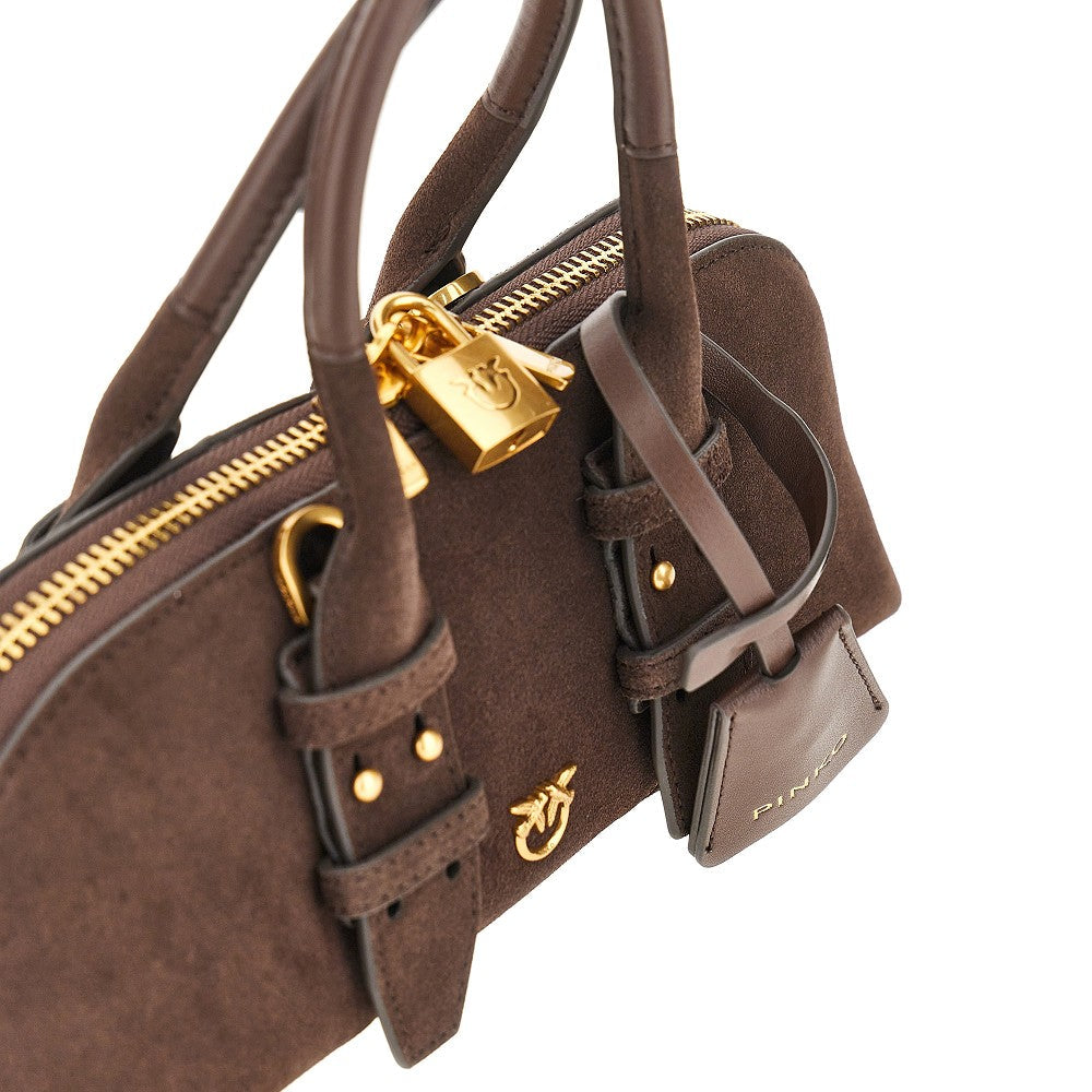 suede leather small escape bag bag