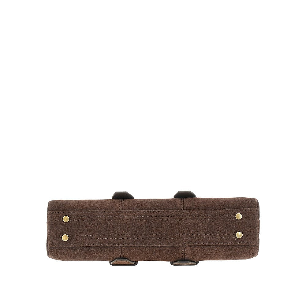 suede leather small escape bag bag