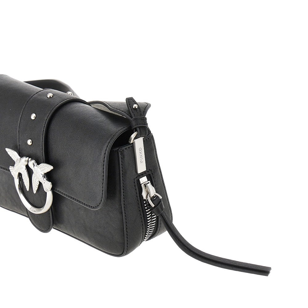 PINKO OS mini love slouchy leather bag
