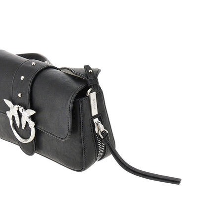 PINKO OS mini love slouchy leather bag