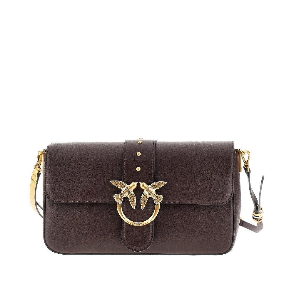 PINKO OS medium love one slouchy leather bag