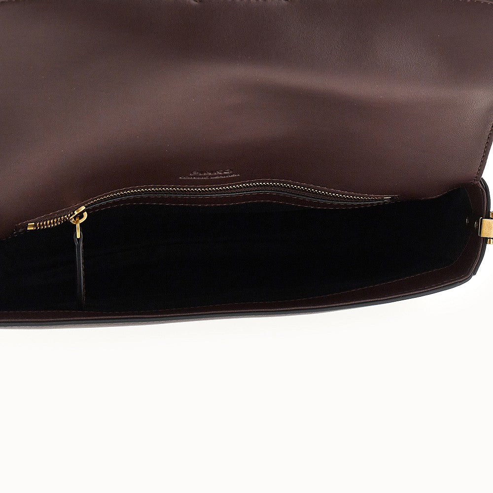 PINKO OS medium love one slouchy leather bag