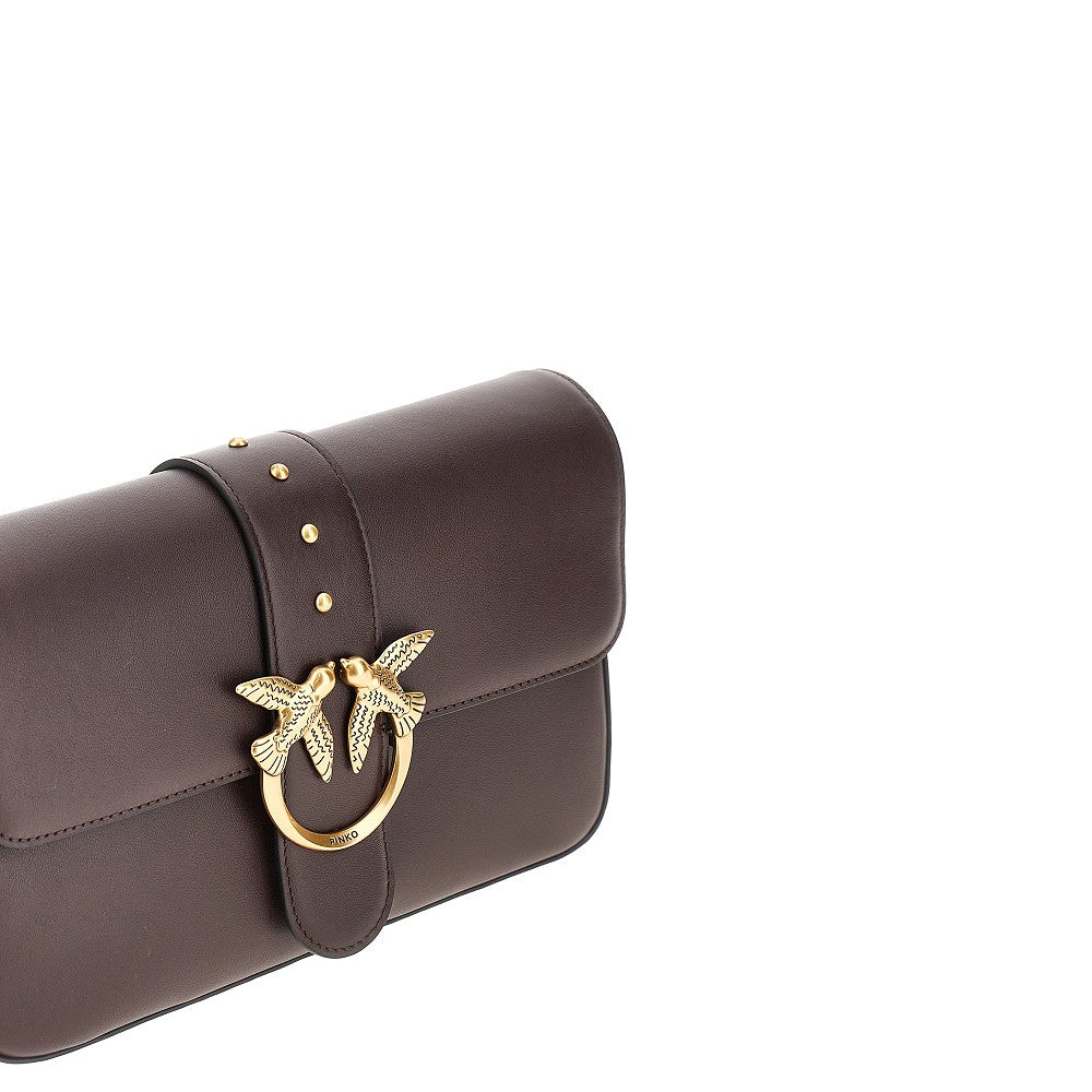 PINKO OS medium love one slouchy leather bag