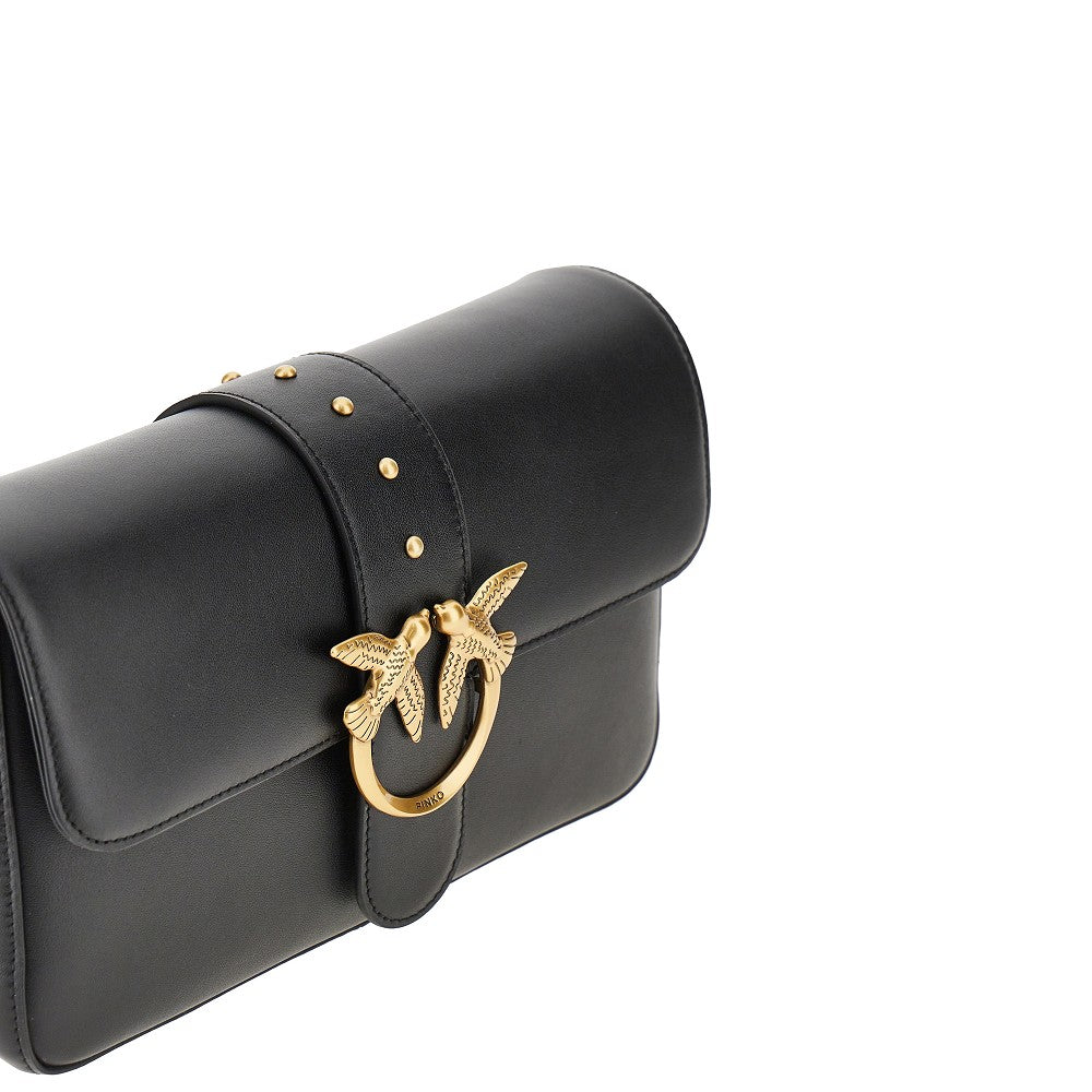 PINKO OS medium love one slouchy leather bag