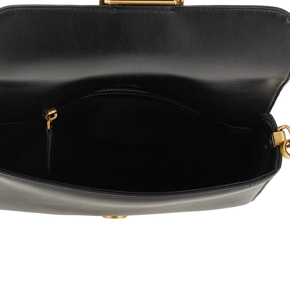 PINKO OS mini love slouchy leather bag