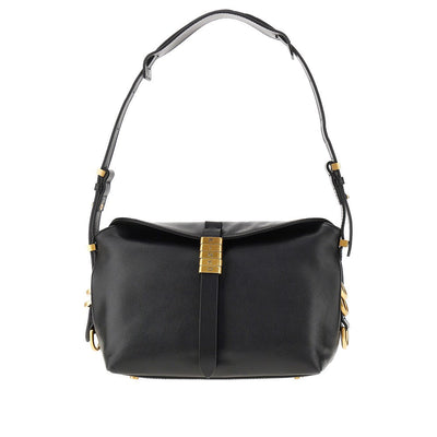 small saddle baguette leather bag