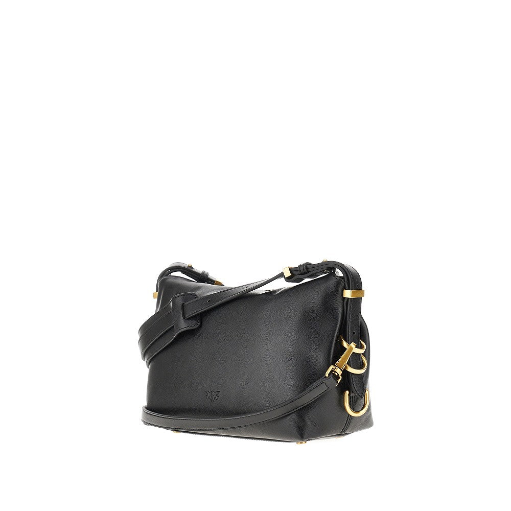 PINKO OS small saddle baguette leather bag