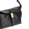 small saddle baguette leather bag