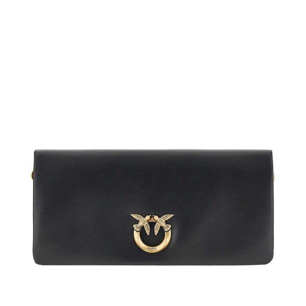 PINKO OS love bag click soft leather bag
