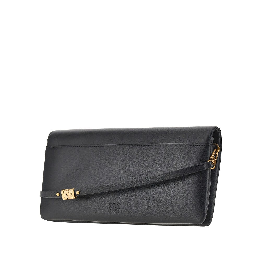 PINKO OS love bag click soft leather bag