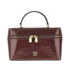 shiny leather vanity case