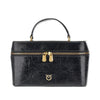 shiny leather vanity case