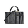 shiny leather vanity case