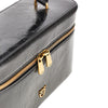 shiny leather vanity case