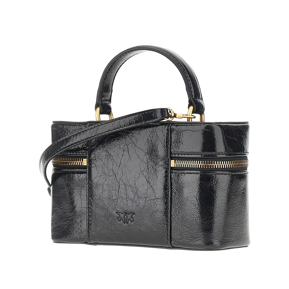 PINKO OS shiny leather mini vanity case