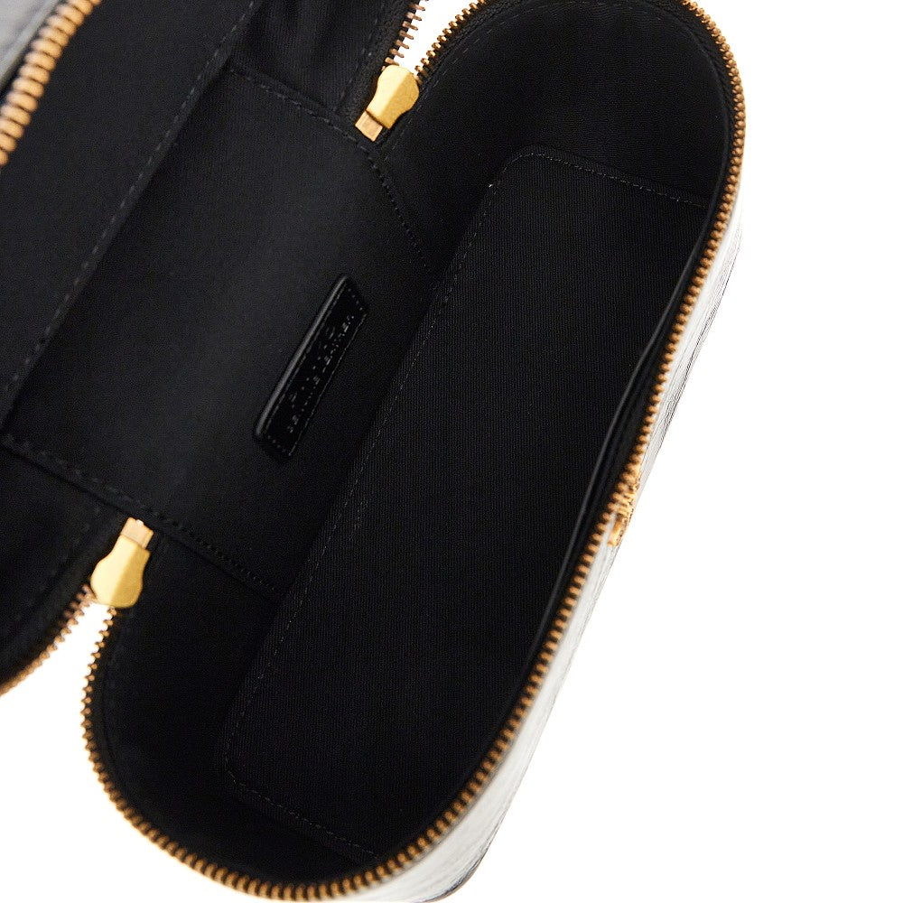 shiny leather mini vanity case