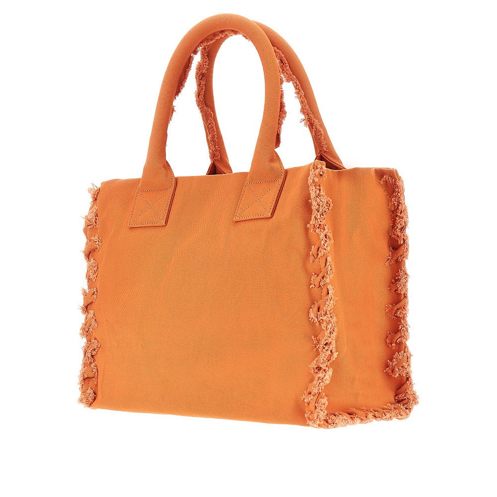 PINKO OS canvas medium beach shopping bag