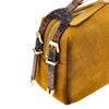 suede leather medium keeper shoulder bag