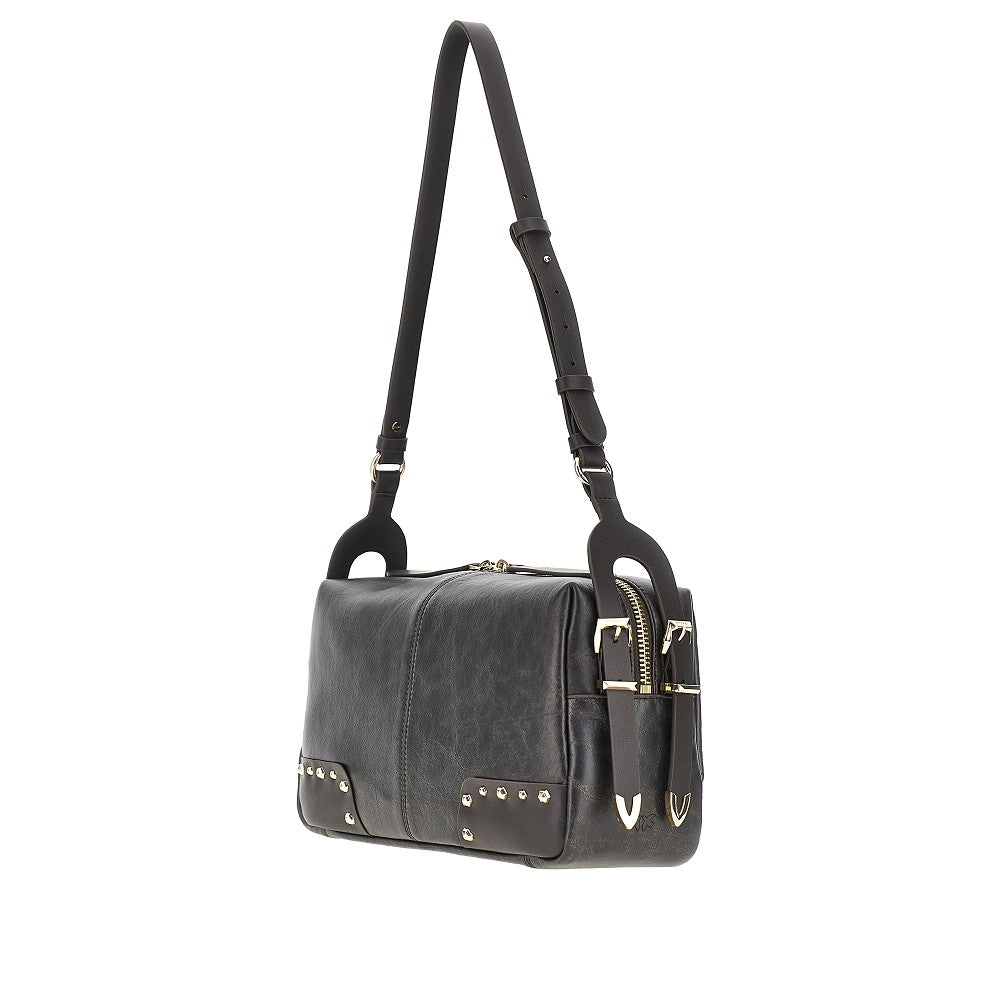 PINKO OS leather medium keeper shoulder bag