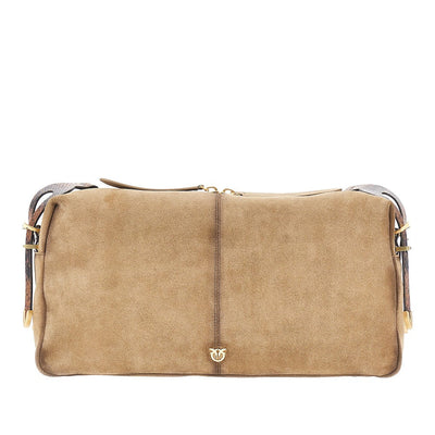 suede leather large keeper shoulder bag