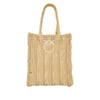 medium faux raffia easy tote bag