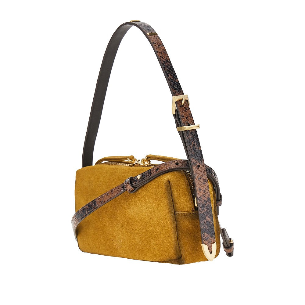 suede leather mini crossbody bag