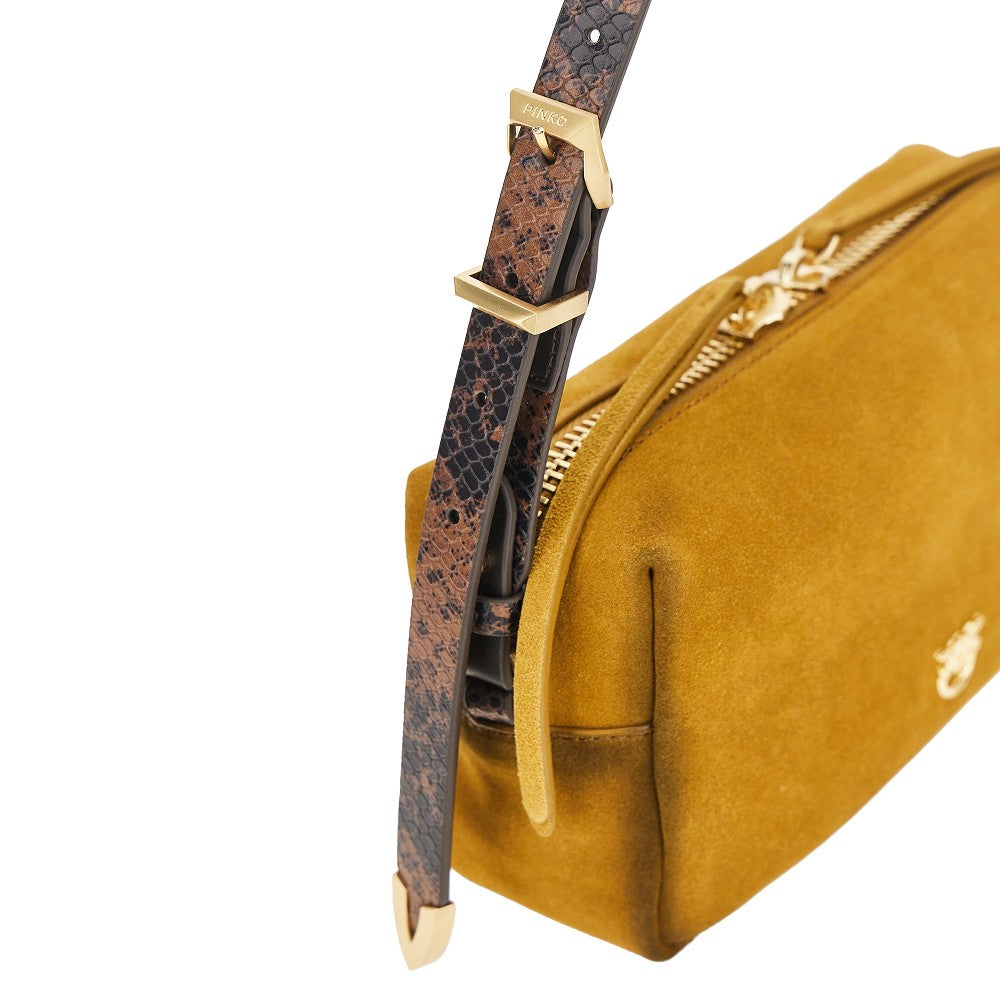 suede leather mini crossbody bag