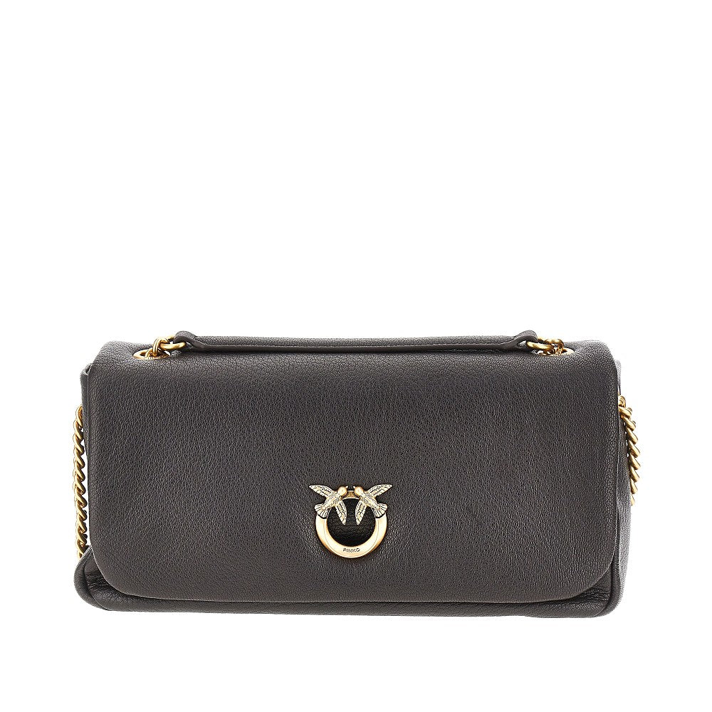PINKO OS large click soft horizontal leather bag