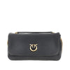 large click soft horizontal leather bag