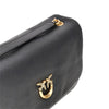large click soft horizontal leather bag