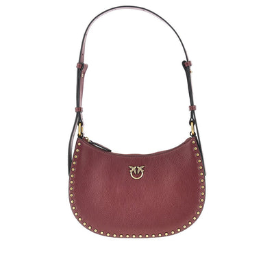 leather mini half moon shoulder bag