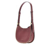 leather mini half moon shoulder bag