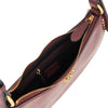 leather mini half moon shoulder bag