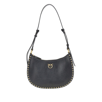leather mini half moon shoulder bag