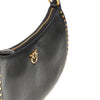 leather mini half moon shoulder bag