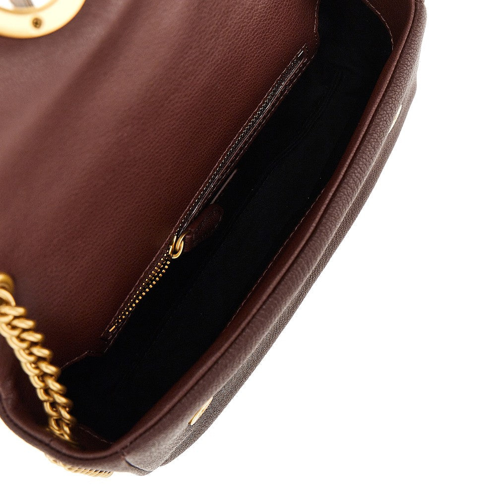 leather large click soft horizontal bag