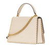 leather bag with love birds buckle