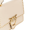 leather bag with love birds buckle
