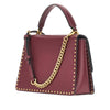 leather bag with love birds buckle