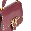 leather bag with love birds buckle