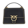 leather bag with love birds buckle