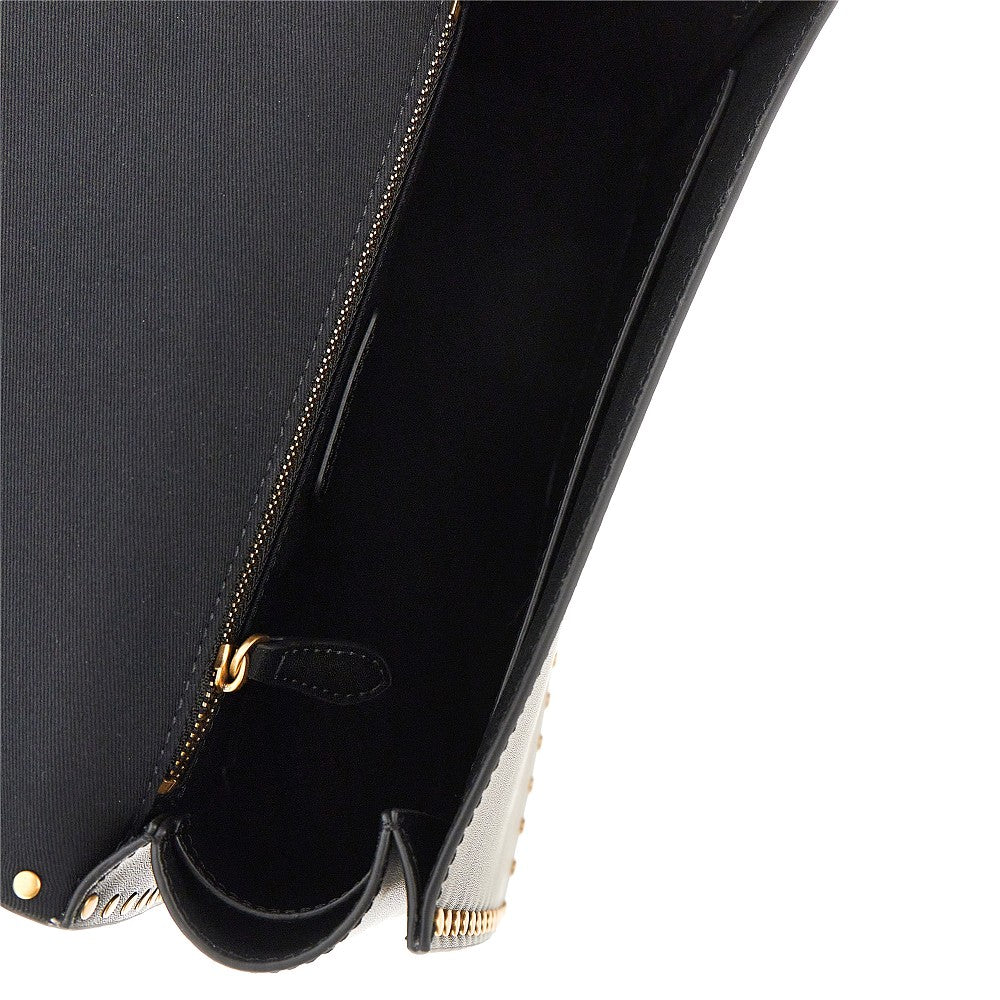 leather bag with love birds buckle