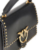 leather bag with love birds buckle