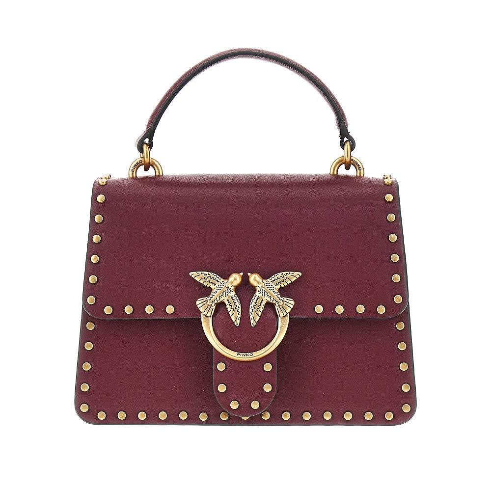 studded mini love bag one top-handle bag