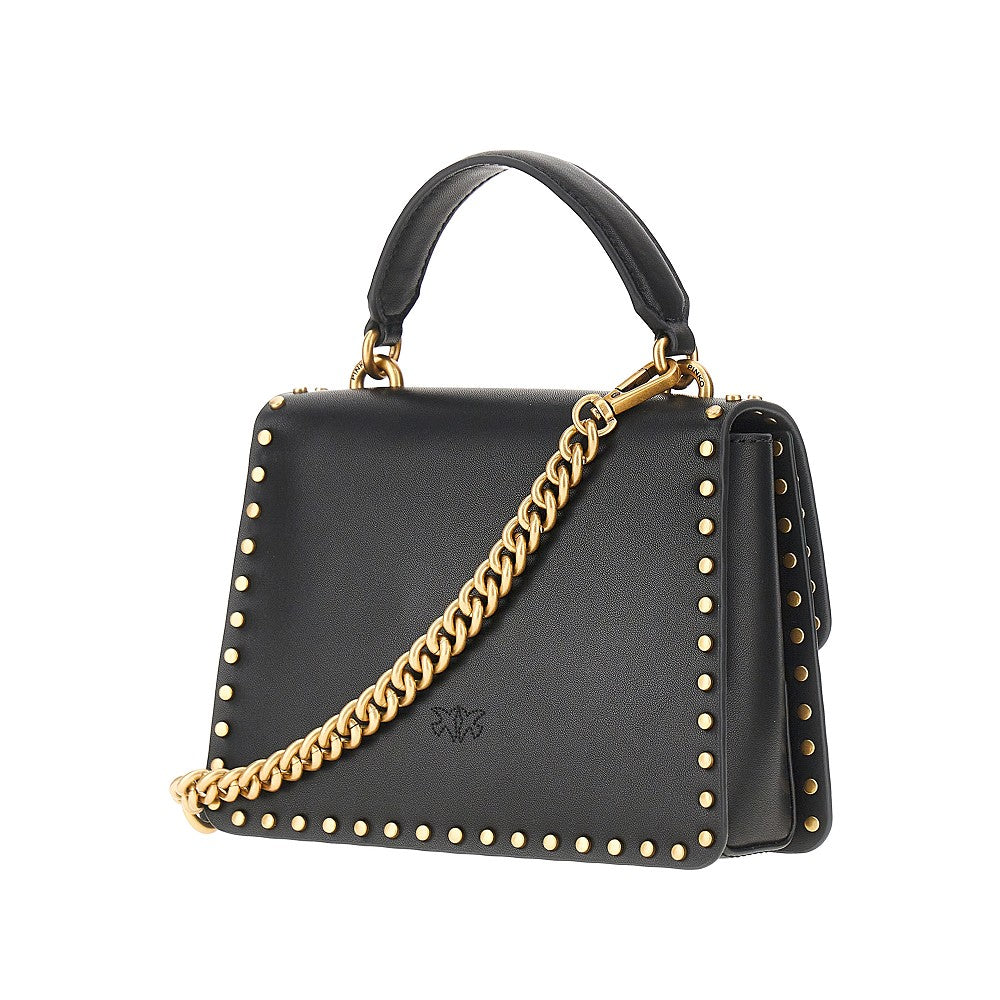 studded mini love bag one top-handle bag