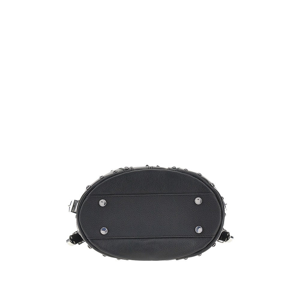bucket mini leather bag