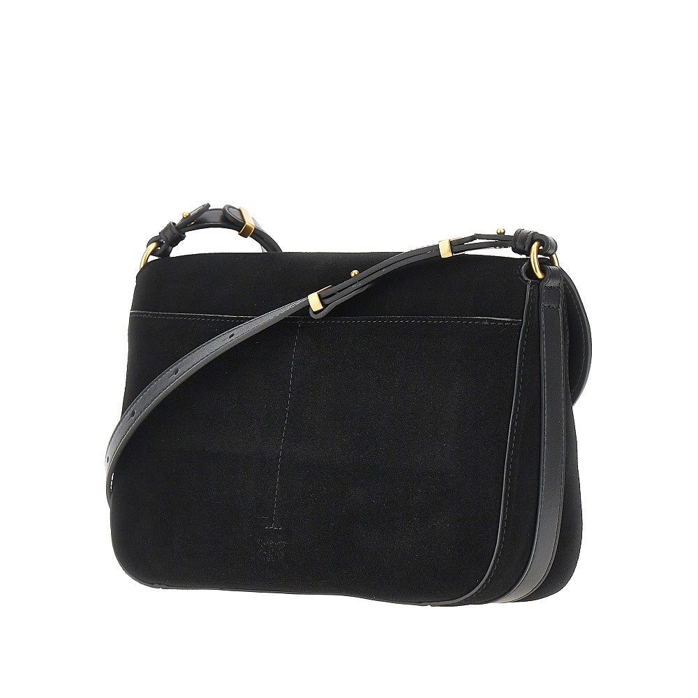 PINKO OS suede leather medium  love bag satchel bag