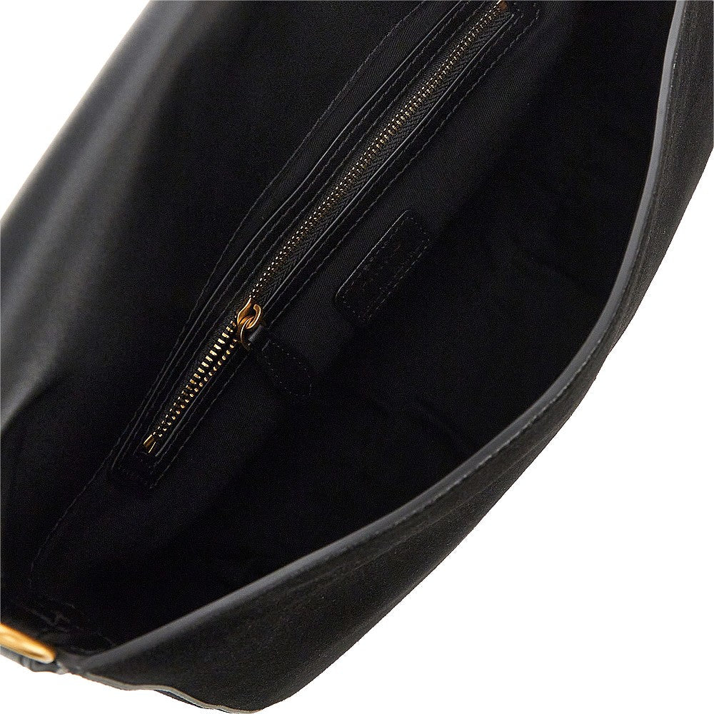 suede leather medium  love bag satchel bag