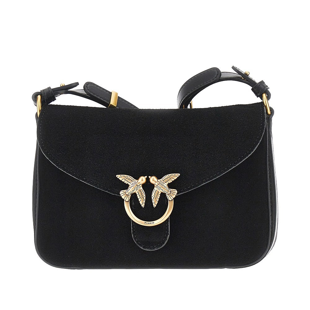 mini love bag satchel suede leather bag